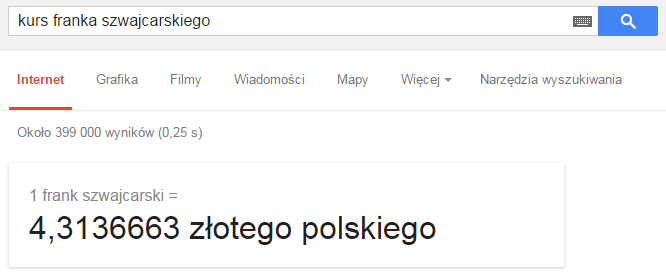 kurs w google