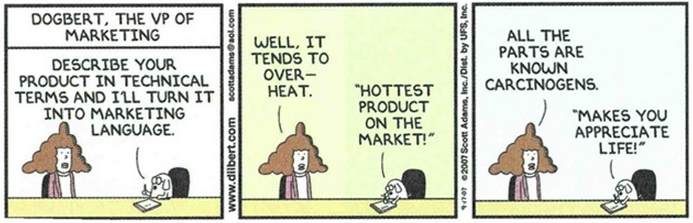 dilbert zna się na marketingu tresci sami zobaczcie