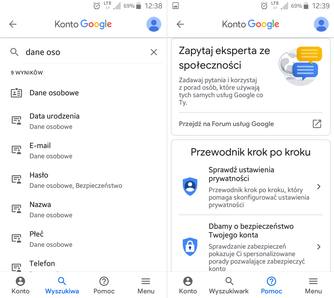 Zmiany w Google - ułatwiony odstęp do ustawień prywatności konta!