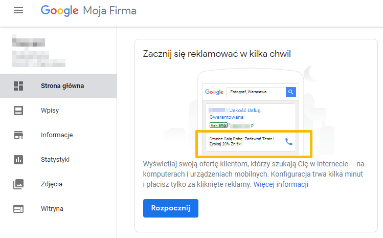 Przycisk „Zadzwoń teraz” w Google My Business!