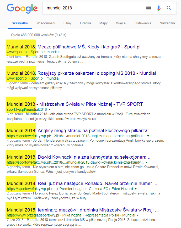 Czynniki rankingowe Google, część 1. Linkowanie, fraza kluczowa i szybkość strony