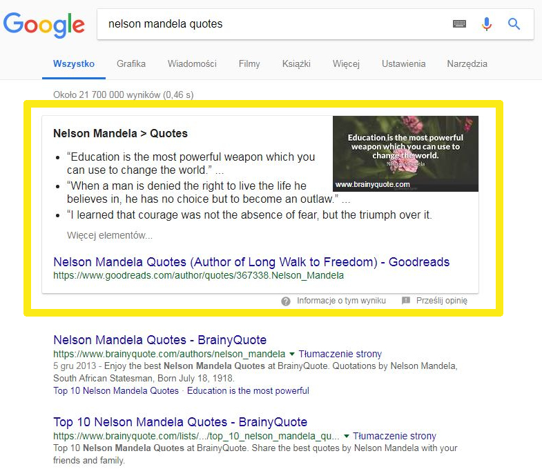 Czynniki rankingowe Google, część 4. Kliknięcia, wynik jakościowy oraz cytaty