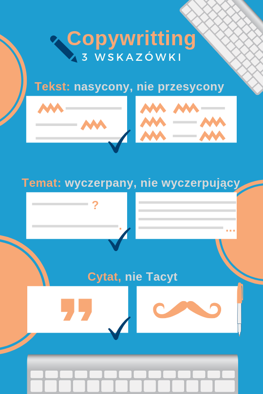 infografika SEO copywritting 3 bledy
