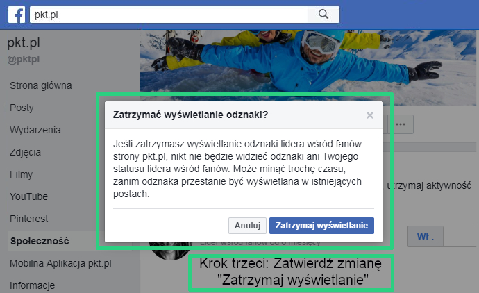 Wyłącz opcje lidera