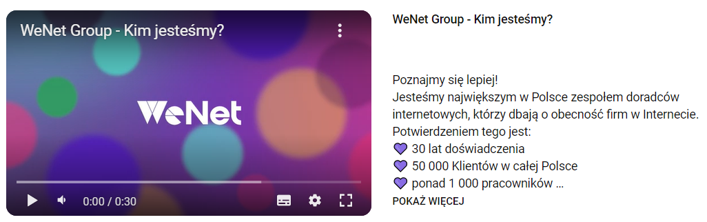kanał youtube wenet